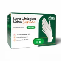 Imagem de LUVA CIR LATEX SUPREME S/PO MEDIX TAM 6.0 PAR